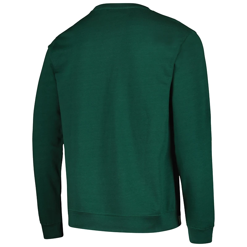 Men's Green Ireland National Team Simplicity Leisure Raglan Pullover Sweatshirt