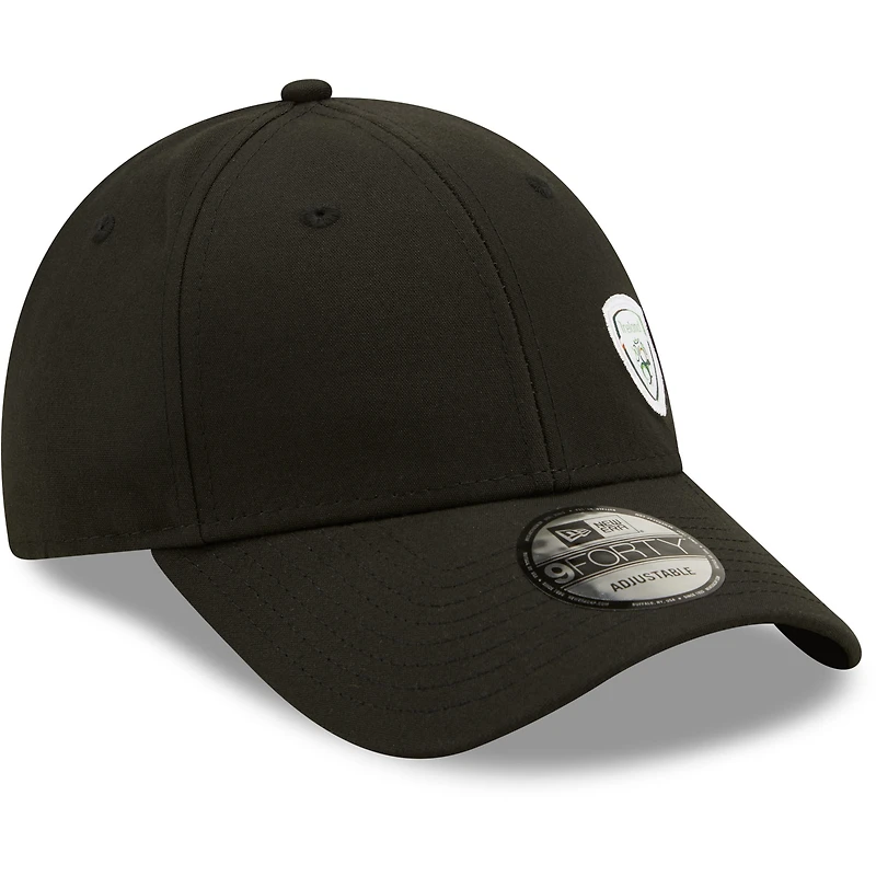 Men's New Era Black Ireland National Team Repreve 9FORTY Adjustable Hat