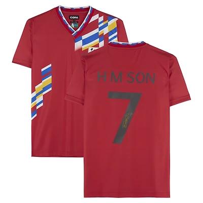 Son Heung-Min Republic of Korea National Team Autographed Retro Jersey  - Icons