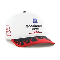 Men's '47  White/Red Richard Childress Racing Flame Hitch Adjustable Hat