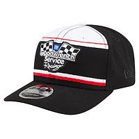 Men's New Era Black/White Richard Childress Racing Goodwrench Service 9SEVENTY Adjustable Hat
