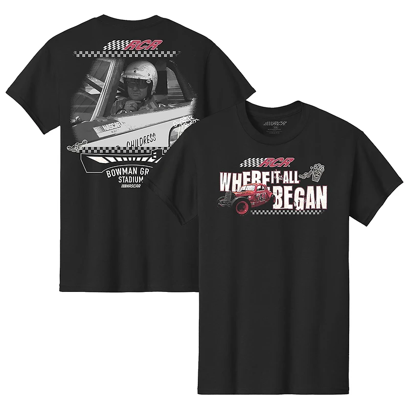 T-shirt tri-blend noir et gris de la collection Richard Childress Racing Team pour homme