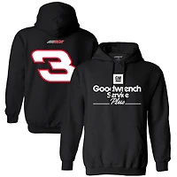 Sweat à capuche noir Richard Childress Racing Goodwrench Service Plus pour homme, collection Team.