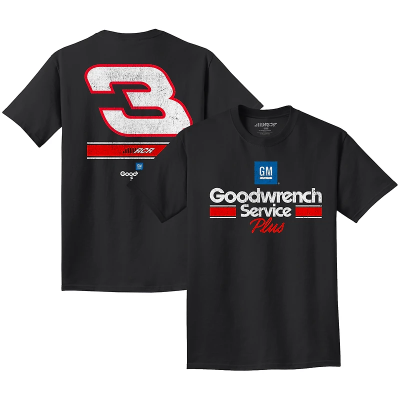 Men's Richard Childress Racing Team Collection Black #3 GM Goodwrench Service Plus T-Shirt