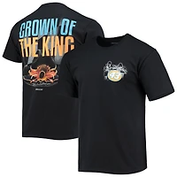 Men's Checkered Flag Black Richard Petty Crown of the King T-Shirt