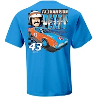 T-shirt pour homme LEGACY Motor Club Team Collection bleu Richard Petty sept fois champion