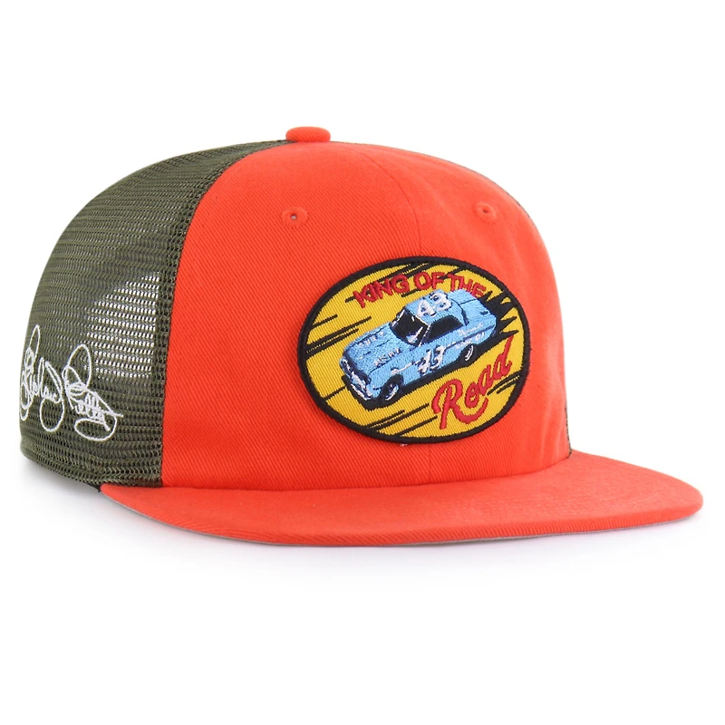 Men's Market Studios by ‘47  Orange/Olive Richard Petty Captain Trucker Adjustable Hat