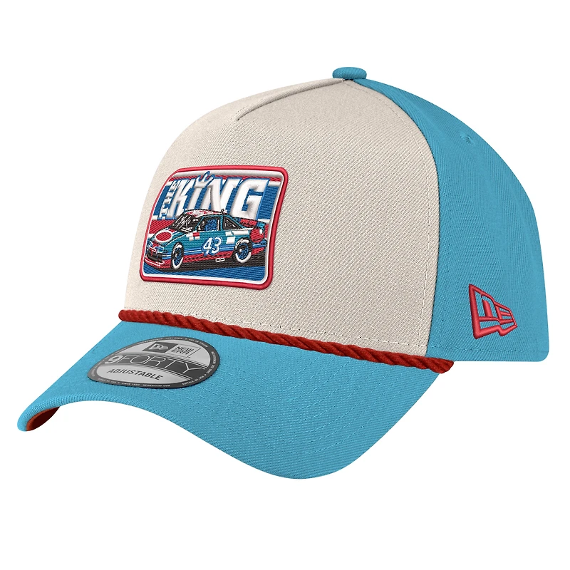 Casquette ajustable en corde Richard Petty 9FORTY bleue New Era pour homme