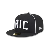 Men's New Era  Black Richmond Flying Squirrels Theme Nights 59FIFTY Fitted Hat