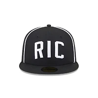 Men's New Era  Black Richmond Flying Squirrels Theme Nights 59FIFTY Fitted Hat