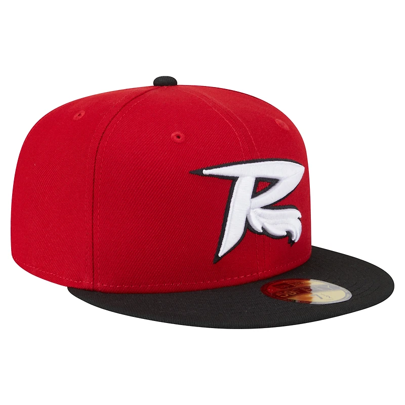 Casquette ajustée 59FIFTY rouge/noire Richmond Flying Squirrels Authentic Collection pour homme de New Era