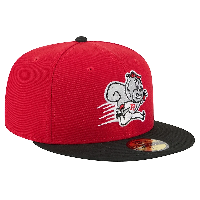 Men's New Era  Red Richmond Flying Squirrels Theme Nights 59FIFTY Fitted Hat