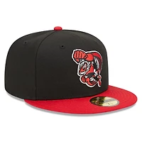 Casquette ajustée New Era Richmond Flying Squirrels Marvel x Minor League 59FIFTY pour homme, noir/rouge