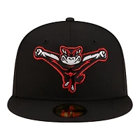 Men's New Era Black Richmond Flying Squirrels Authentic Collection 59FIFTY Fitted Hat