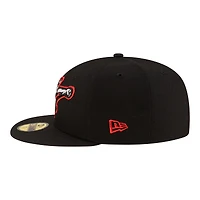 Men's New Era Black Richmond Flying Squirrels Authentic Collection 59FIFTY Fitted Hat