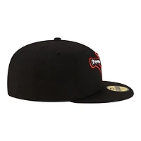 Men's New Era Black Richmond Flying Squirrels Authentic Collection 59FIFTY Fitted Hat