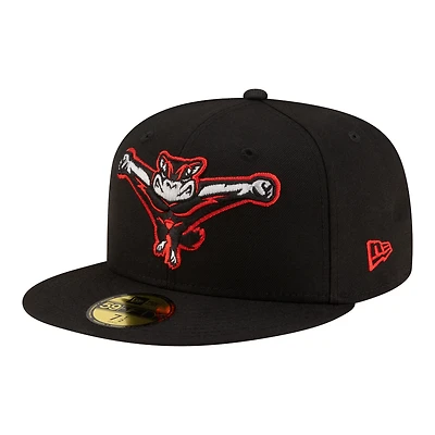 Men's New Era Black Richmond Flying Squirrels Authentic Collection 59FIFTY Fitted Hat