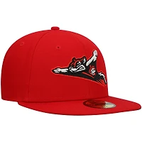 Casquette ajustée pour homme Richmond Flying Squirrels Authentic Collection Road 59FIFTY rouge New Era