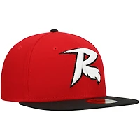 Men's New Era White Richmond Flying Squirrels Authentic Collection Alternate Logo 59FIFTY Fitted Hat