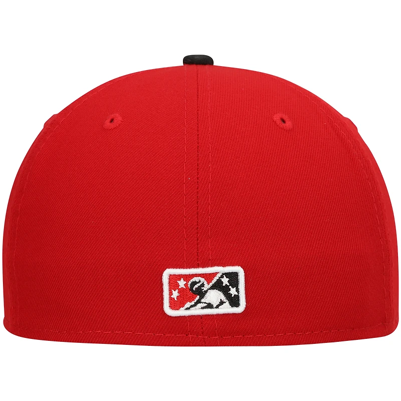 Men's New Era White Richmond Flying Squirrels Authentic Collection Alternate Logo 59FIFTY Fitted Hat