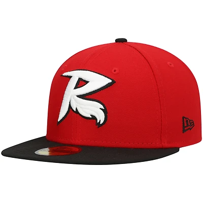 Men's New Era White Richmond Flying Squirrels Authentic Collection Alternate Logo 59FIFTY Fitted Hat