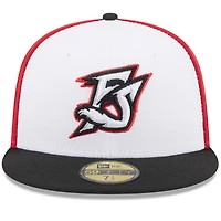 Men's New Era White Richmond Flying Squirrels Authentic Collection Alternate Logo 59FIFTY Fitted Hat