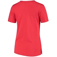 Women's Under Armour Red Richmond Flying Squirrels Performance V-Neck T-Shirt