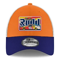 Casquette de camionneur ajustable 9FORTY pour homme Ricky Rudd 2025 NASCAR Hall of Fame Orange/Royal New Era