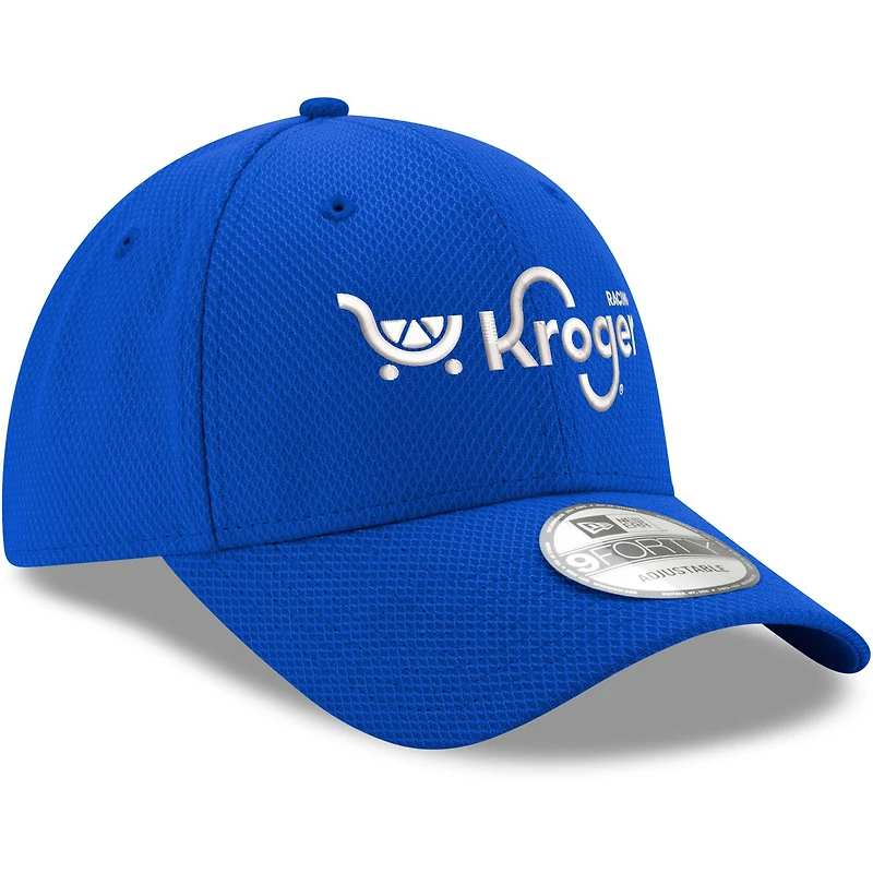 Casquette New Era Royal Ricky Stenhouse Jr. Kroger 9FORTY Snapback réglable pour homme