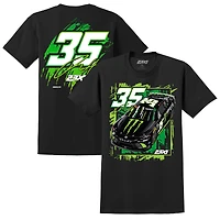 Men's 23XI Racing Black Riley Herbst Monster Energy Car T-Shirt