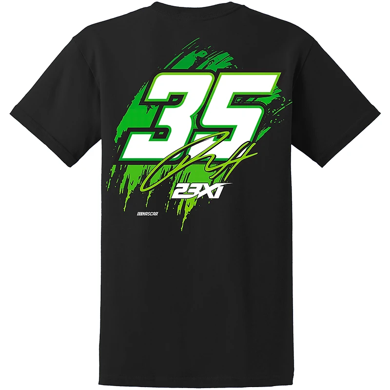 Men's 23XI Racing Black Riley Herbst Monster Energy Car T-Shirt