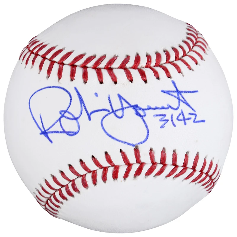 Robin Yount Milwaukee Brewers Autographed Baseball with "3142" Inscription