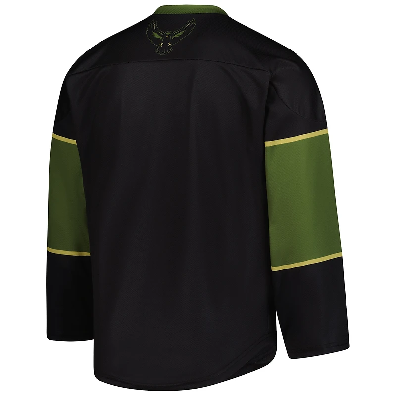 Maillot réplique noir/vert Rochester Knighthawks pour homme
