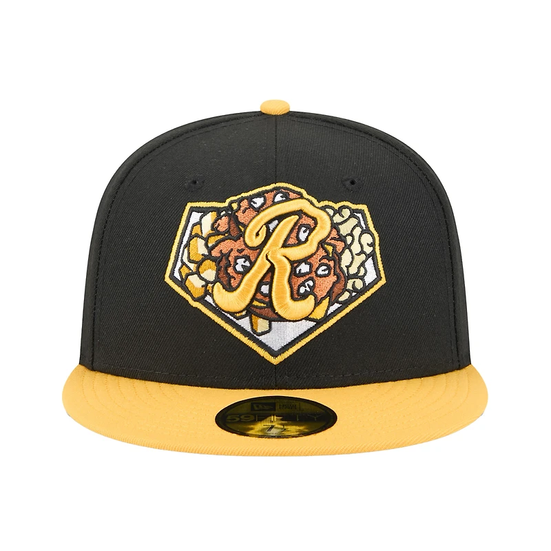 Men's New Era  Black Rochester Red Wings Theme Nights 59FIFTY Fitted Hat