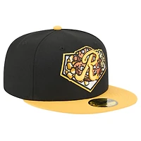 Casquette ajustée 59FIFTY noire New Era pour homme, thème des soirées à Red Wings de Rochester