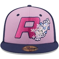 Casquette ajustée 59FIFTY violette New Era pour homme, thème des soirées Rochester Red Wings