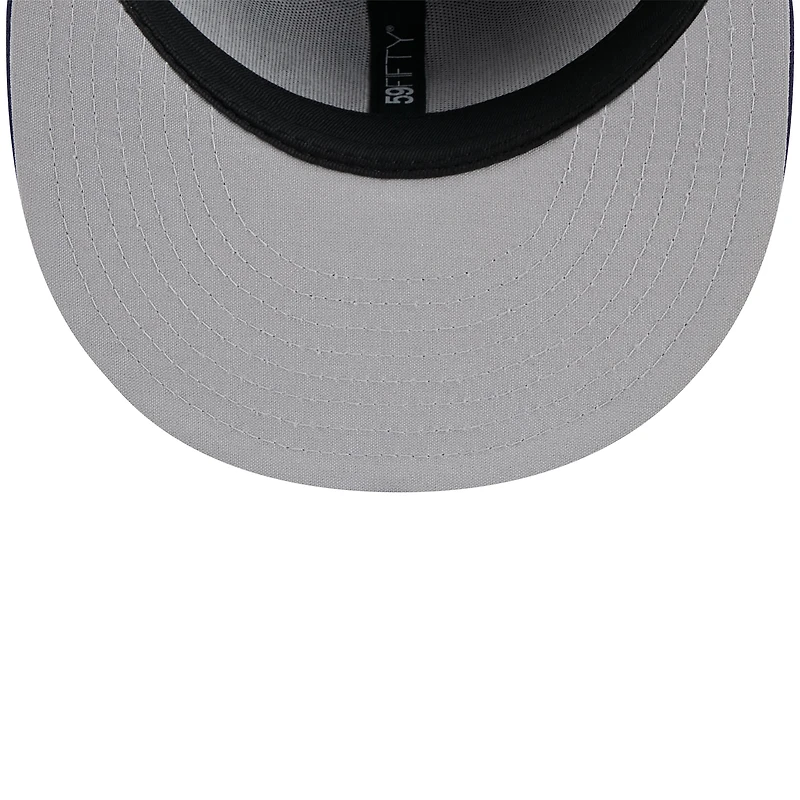 Casquette ajustée 59FIFTY violette New Era pour homme, thème des soirées Rochester Red Wings