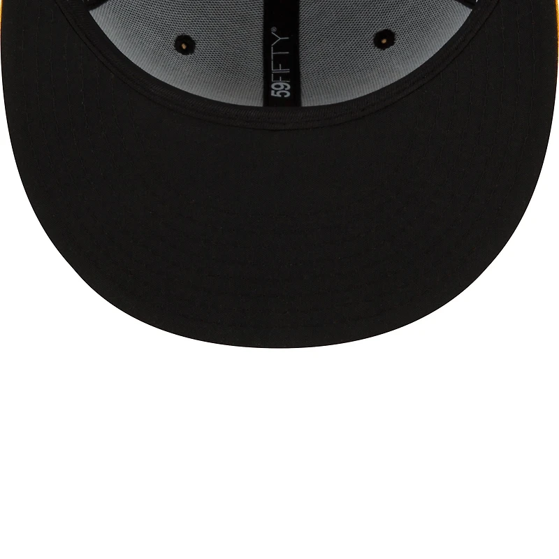 Men's New Era Black/Gold Rochester Red Wings Theme Night 59FIFTY Fitted Hat