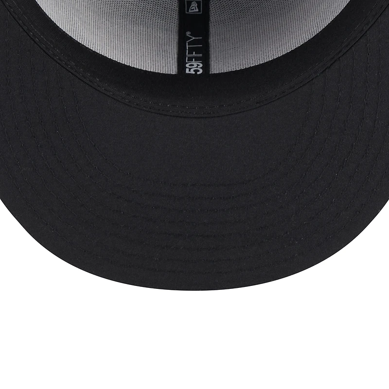 Men's New Era Black Rochester Red Wings Authentic Collection Alternate Logo 59FIFTY Fitted Hat