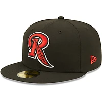 Men's New Era Black Rochester Red Wings Authentic Collection Team Alternate 59FIFTY Fitted Hat