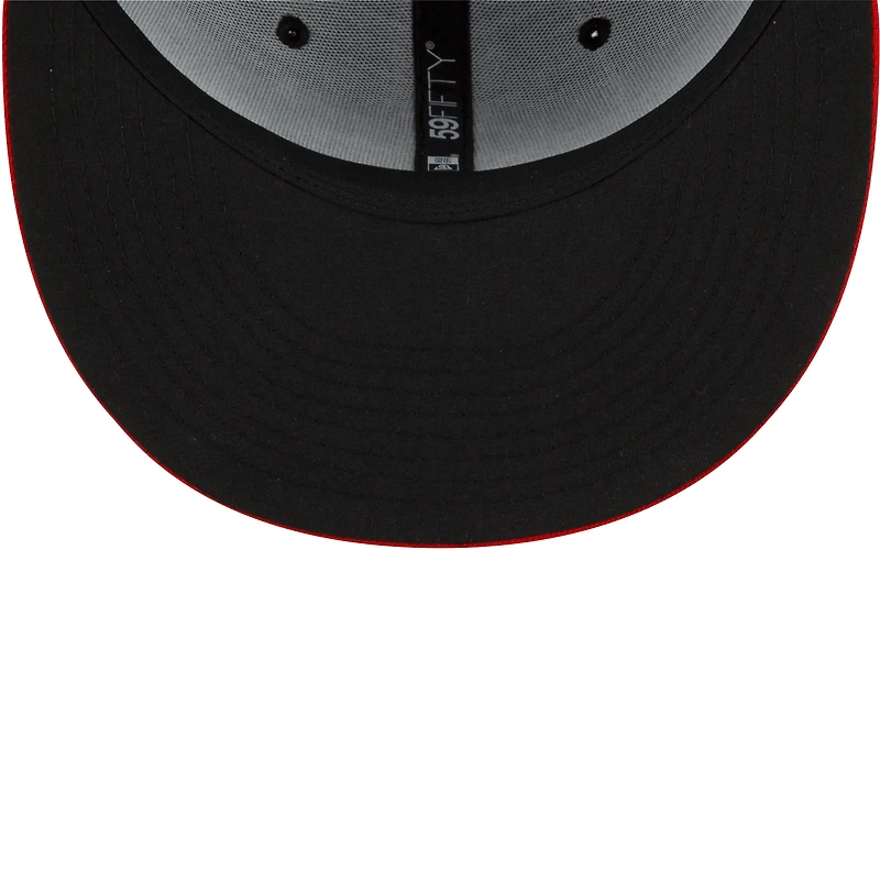 Men's New Era Black Rochester Red Wings Home Authentic Collection 59FIFTY Fitted Hat