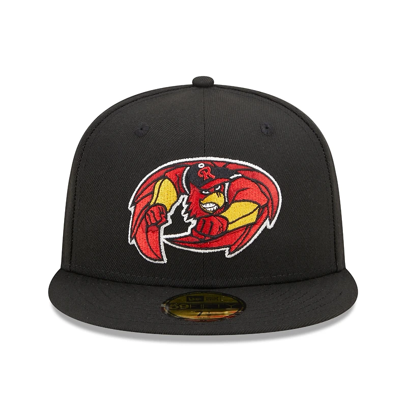 Casquette ajustée 59FIFTY Rochester Red Wings Marvel x Minor League New Era pour homme, noire