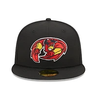 Casquette ajustée 59FIFTY Rochester Red Wings Marvel x Minor League New Era pour homme, noire