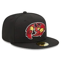 Casquette ajustée 59FIFTY Rochester Red Wings Marvel x Minor League New Era pour homme, noire