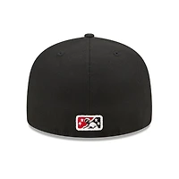 Casquette ajustée 59FIFTY Rochester Red Wings Marvel x Minor League New Era pour homme, noire