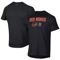 T-shirt technique Under Armour noir Rochester Red Wings pour homme