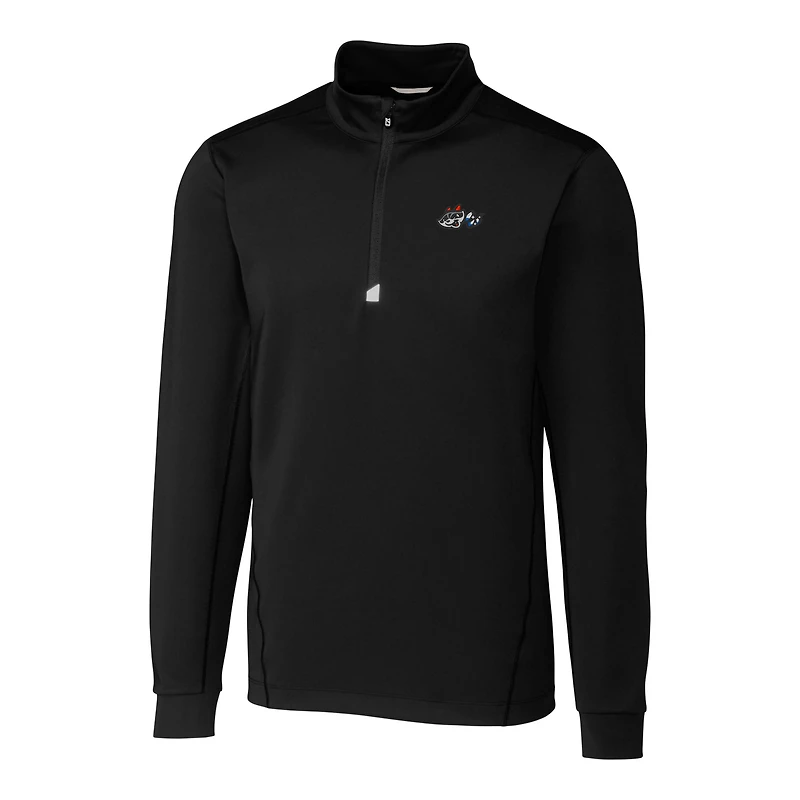 Haut extensible à fermeture éclair quart de tour pour homme Cutter & Buck Black Rocket City Trash Pandas, grandes tailles