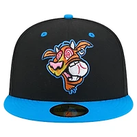 Casquette ajustée New Era Rocket City Trash Pandas Copa de la Diversión 59FIFTY pour hommes, noir/bleu