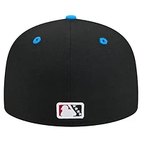 Casquette ajustée New Era Rocket City Trash Pandas Copa de la Diversión 59FIFTY pour hommes, noir/bleu