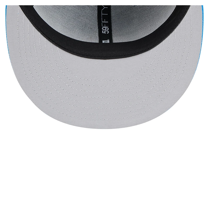 Casquette ajustée New Era Rocket City Trash Pandas Copa de la Diversión 59FIFTY pour hommes, noir/bleu